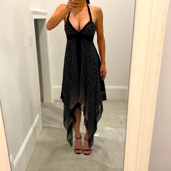 BCBGMaxAzria | Dresses | Stunning Bcbg Maxazria Black Silk Dress | Poshmark